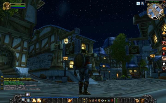Night time. Typical, no one about.