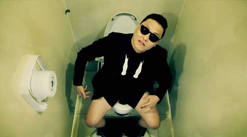 When I have a sh*t, I do it Gangnam style