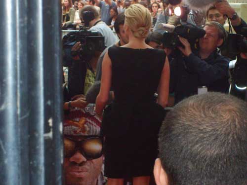 I got bored waiting for her, so I went for the cheap shot of her ass. I don't feel guilty at all.