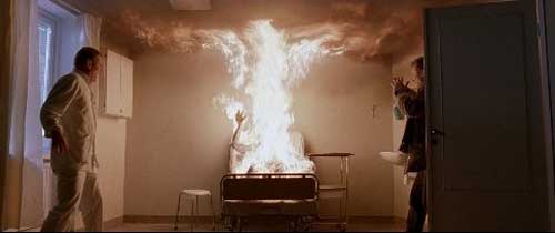 I say, it's jolly rude to set yourself on fire indoors.