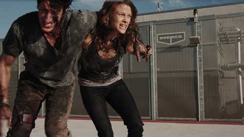 Woman:So what if you've fighting for your life, I'm pregnant. Man: For F*ck's sake, give it a rest!